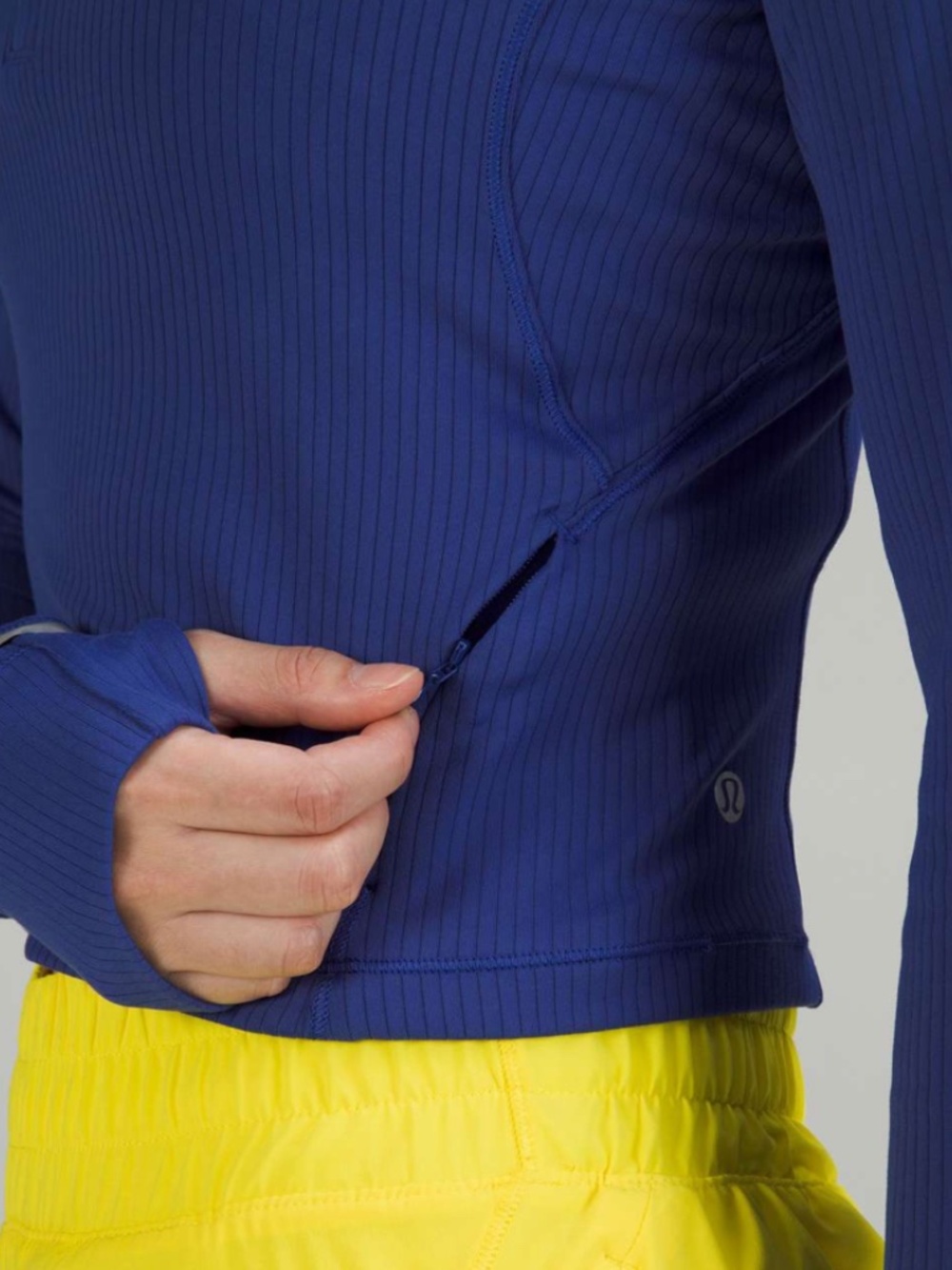 Lululemon It's Rulu Ribbed Cropped Half Zip - Picture 3 of 8